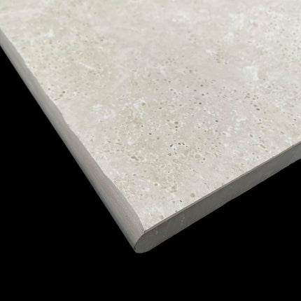 Ephesus Beige Bullnose Edge Steps 13x35x0.8in
