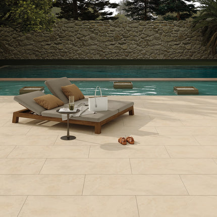 Beige Porcelain Paving Slabs 24x48