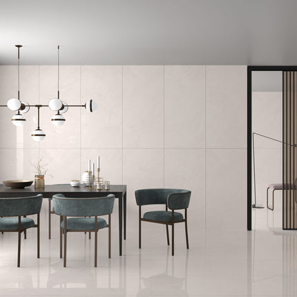 Polished White Porcelain Tile