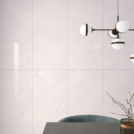 Polished White Porcelain Tile