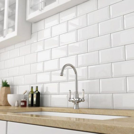 10x20 Metro White Gloss Wall Tile