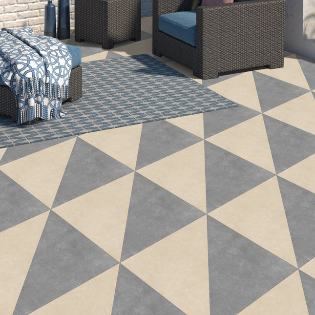 Triangolo Decor Porcelain Paving