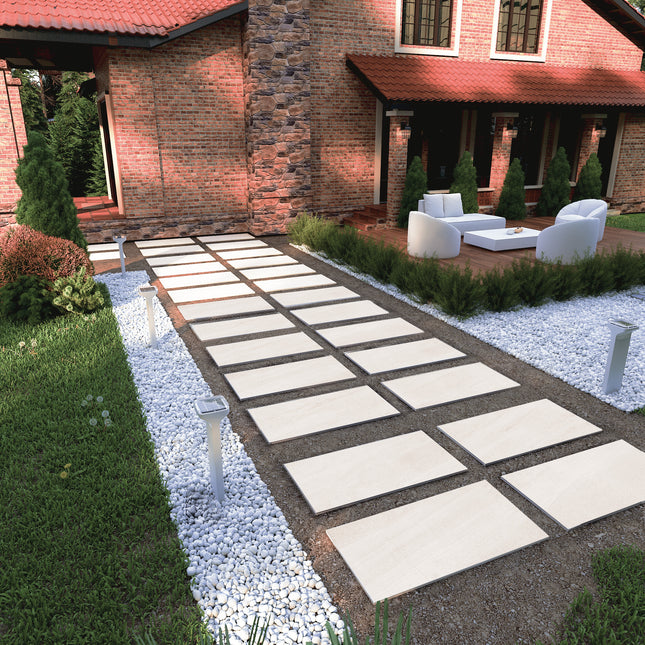 Grovak White Porcelain Paving
