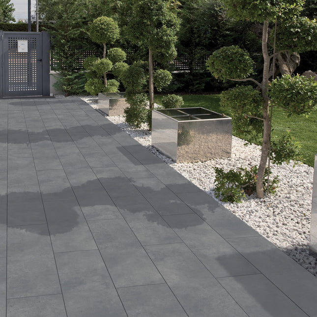 Cool Grey Porcelain Paving