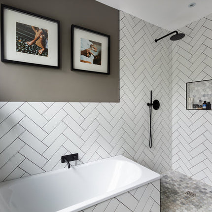 10X30 Metro White Gloss Wall Tile