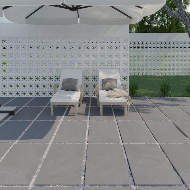 Rockface Grey Porcelain Paving