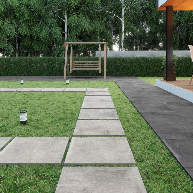 Rocky Anthracite Porcelain Paving