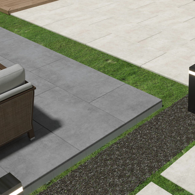 Beton Silver Porcelain Paving Slabs