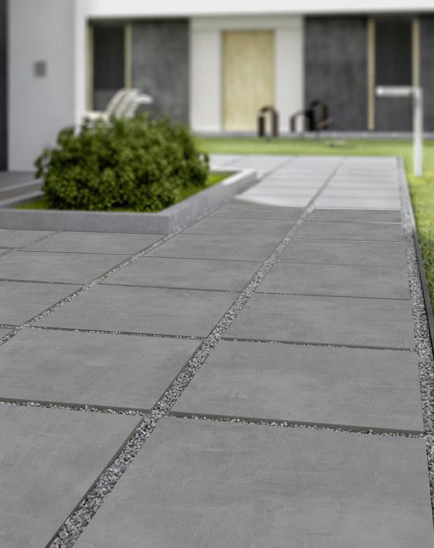 Grey Driveway Porcelain Paving 24x24x1.2in