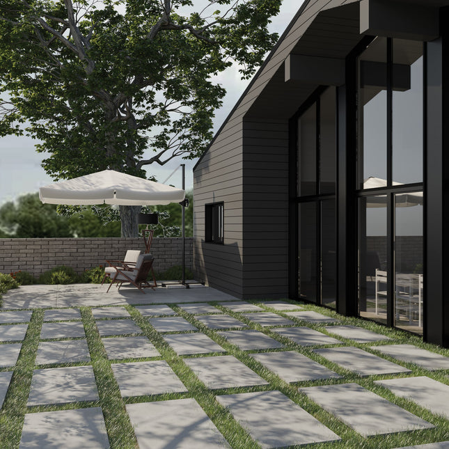 Cool Grey Porcelain Pavers