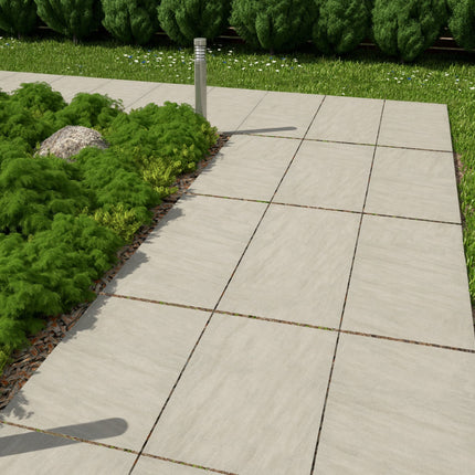 Quartz Stone Beige 18" x 35" Outdoor Paving